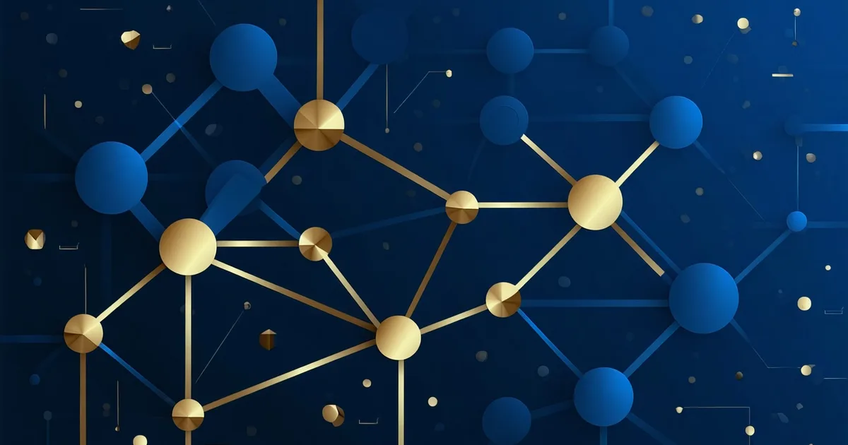 Abstract representation of interconnected client relationship network showing conflict detection paths